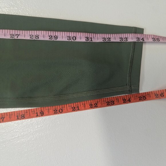 Lululemon Power Thru High-Rise Tight 25" Size 2 Green Twill  *Free tote bag - Picture 6 of 16
